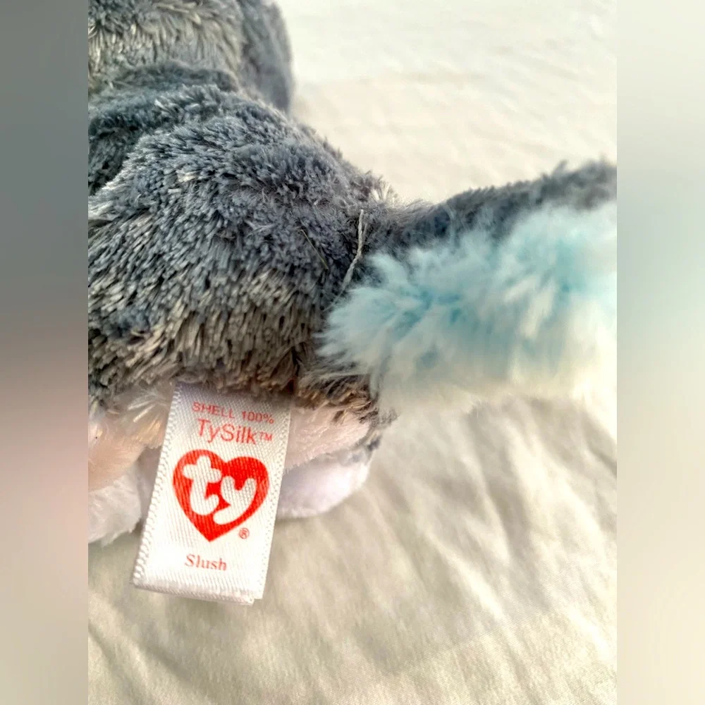 SHELL tysilk teddy boy good condition size tm color white gray - Picture 6 of 8